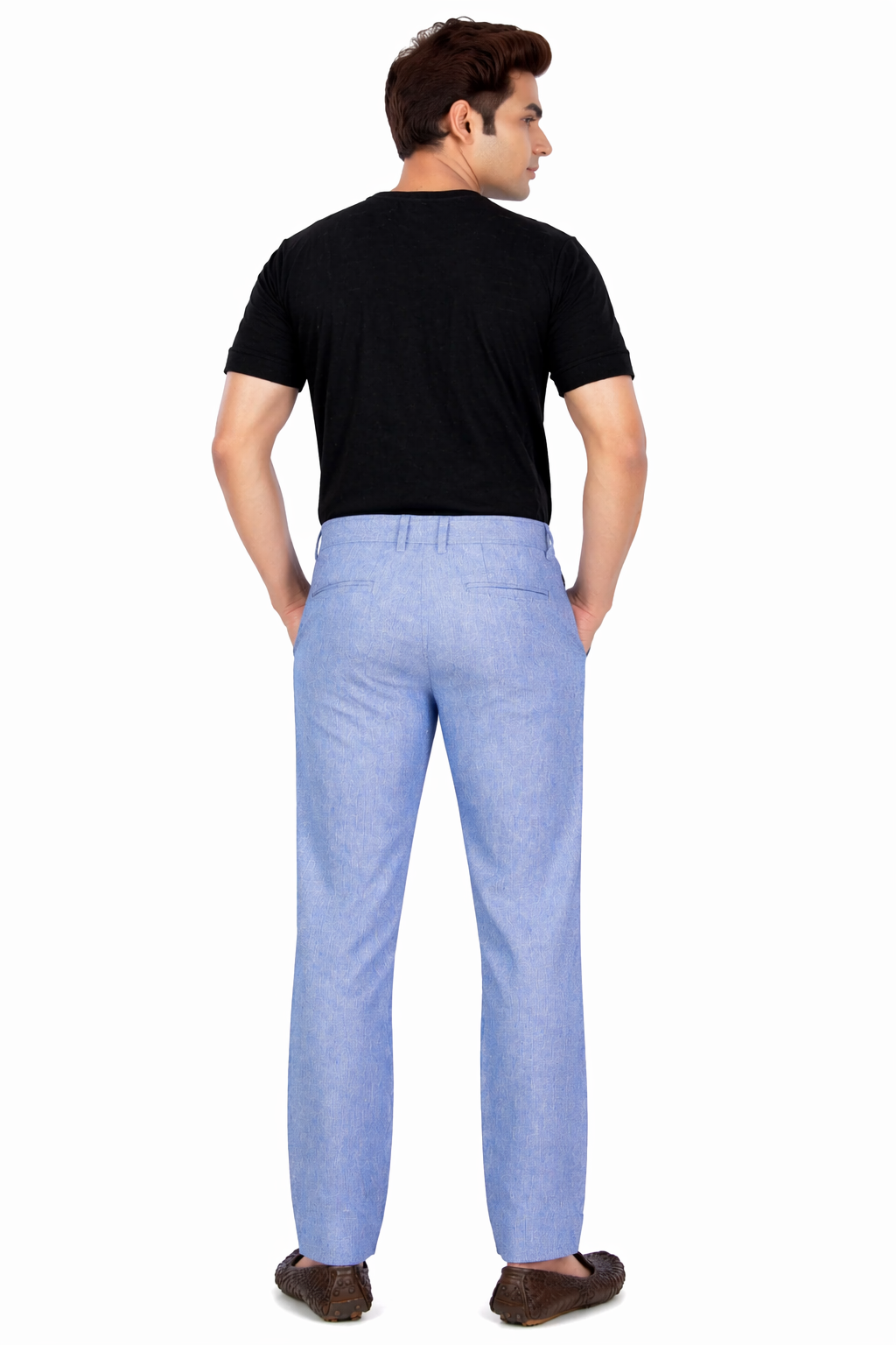 Premium Men’s Dusty Blue Safari - Stylish Comfort Fit