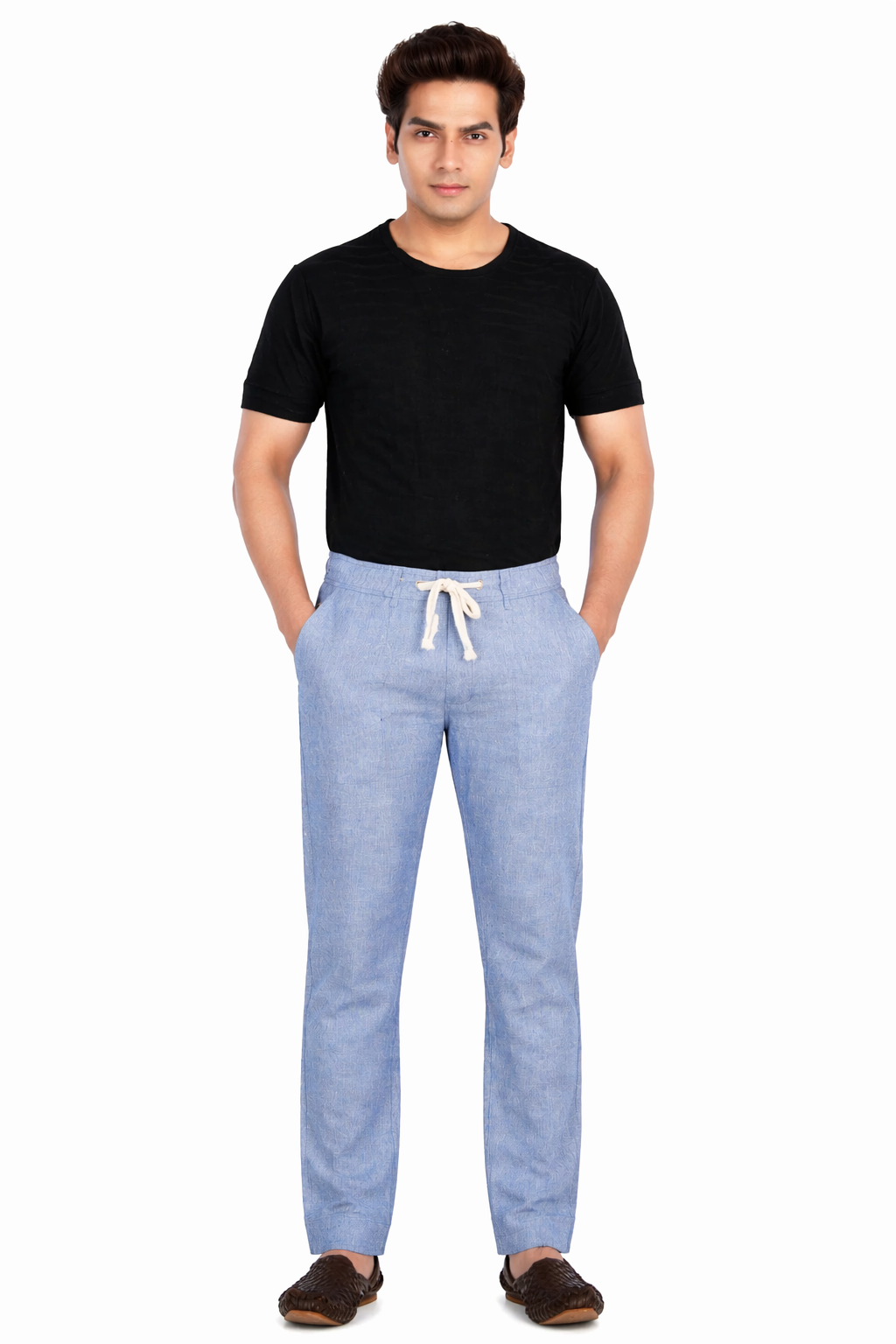Premium Men’s Dusty Blue Safari - Stylish Comfort Fit