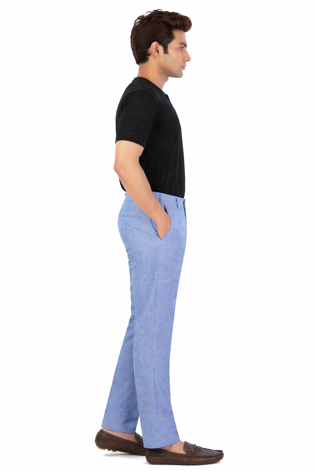 Premium Men’s Dusty Blue Safari - Stylish Comfort Fit