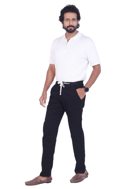 Stuntboy Men's Multi Color Comfort Fit Cotton Drawstring Trouser | Design No. NATURAL